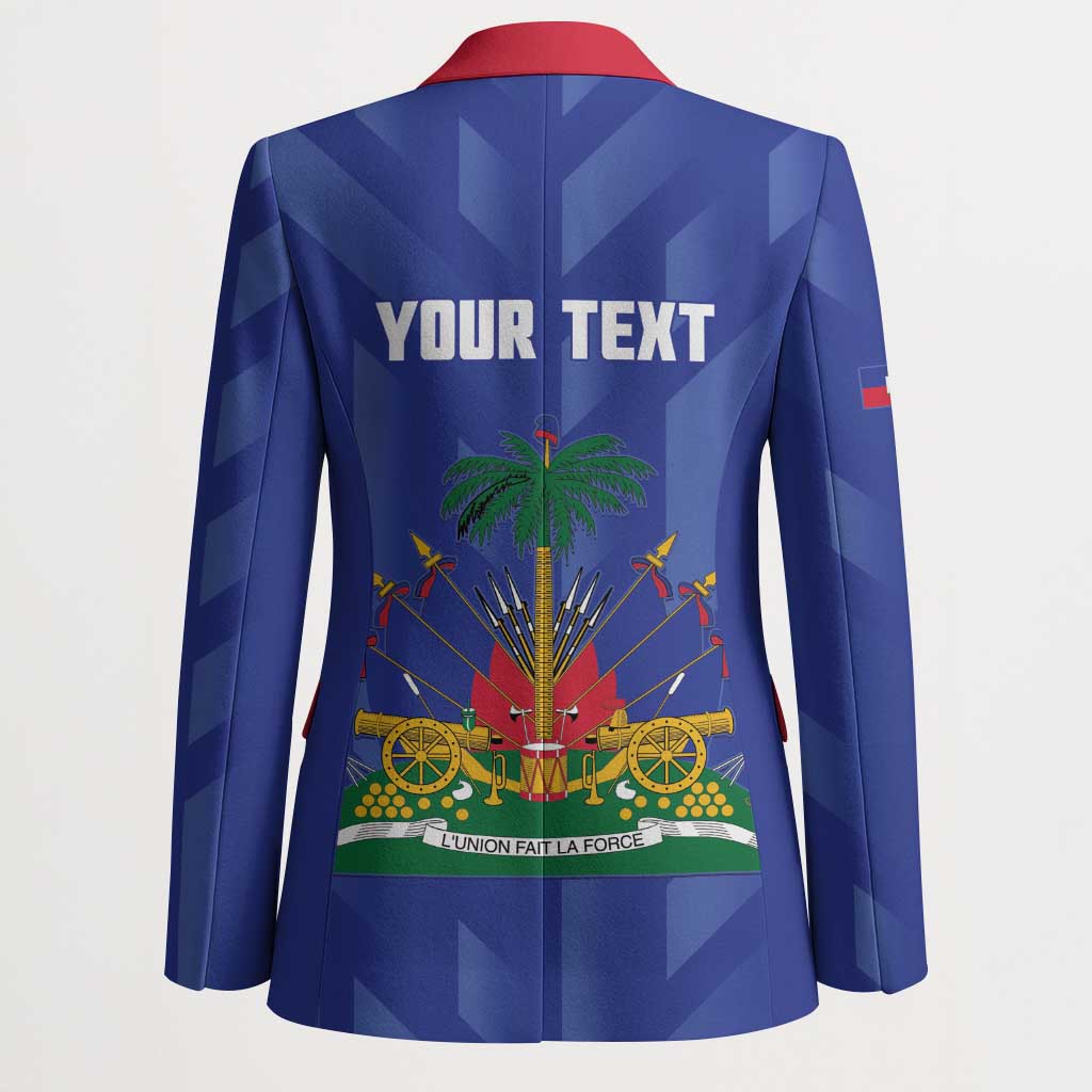 Personalized Haiti Football Blazer Les Grenadiers Made History Once Again Blue Color - Wonder Print Shop