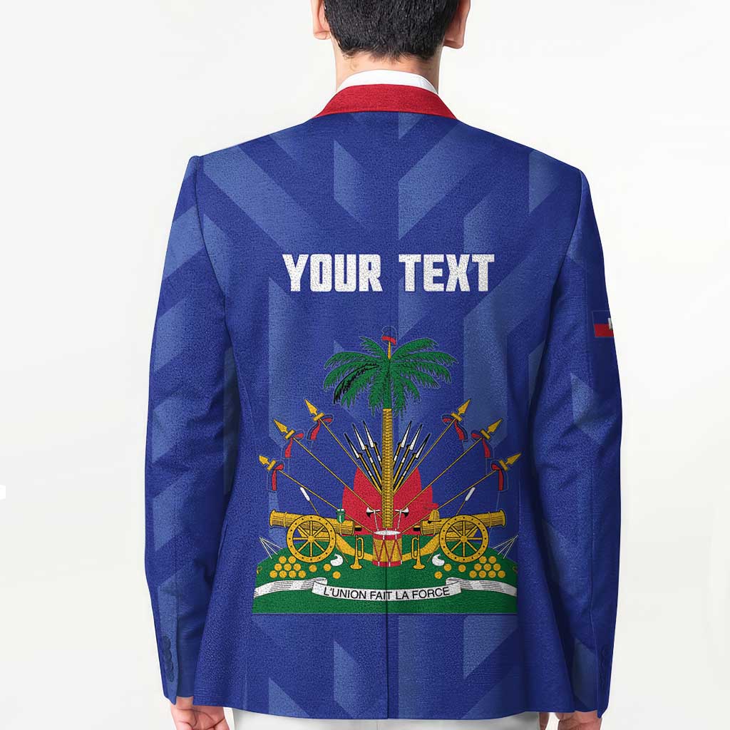 Personalized Haiti Football Blazer Les Grenadiers Made History Once Again Blue Color - Wonder Print Shop