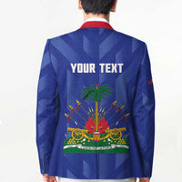 Personalized Haiti Football Blazer Les Grenadiers Made History Once Again Blue Color - Wonder Print Shop