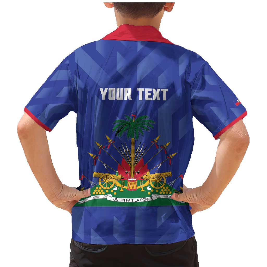 Personalized Haiti Football Family Matching Mermaid Dress and Hawaiian Shirt Les Grenadiers Made History Once Again Blue Color - Wonder Print Shop