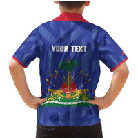 Personalized Haiti Football Family Matching Mermaid Dress and Hawaiian Shirt Les Grenadiers Made History Once Again Blue Color - Wonder Print Shop