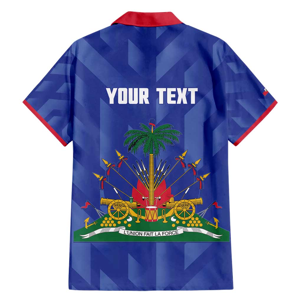 Personalized Haiti Football Family Matching Short Sleeve Bodycon Dress and Hawaiian Shirt Les Grenadiers Made History Once Again Blue Color - Wonder Print Shop