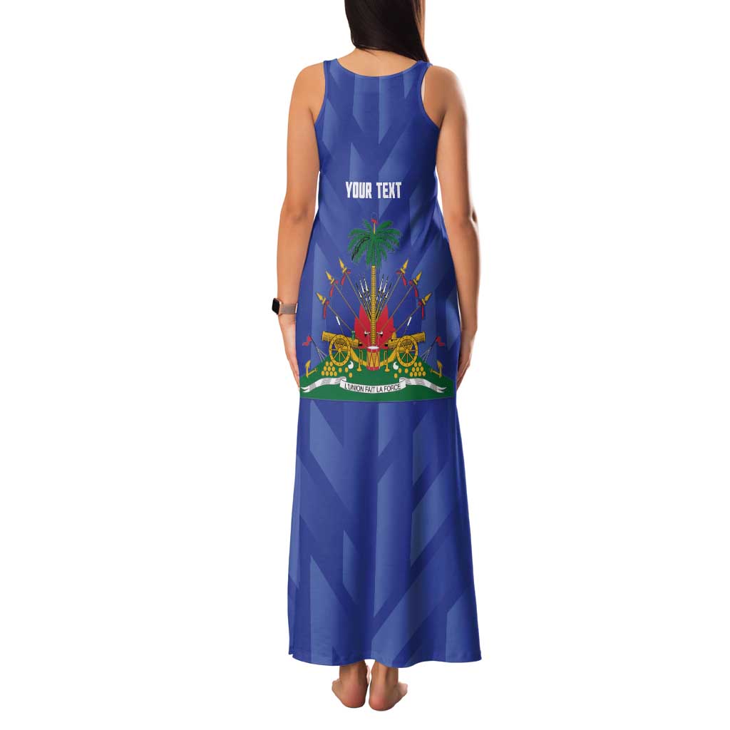 Personalized Haiti Football Family Matching Tank Maxi Dress and Hawaiian Shirt Les Grenadiers Made History Once Again Blue Color - Wonder Print Shop