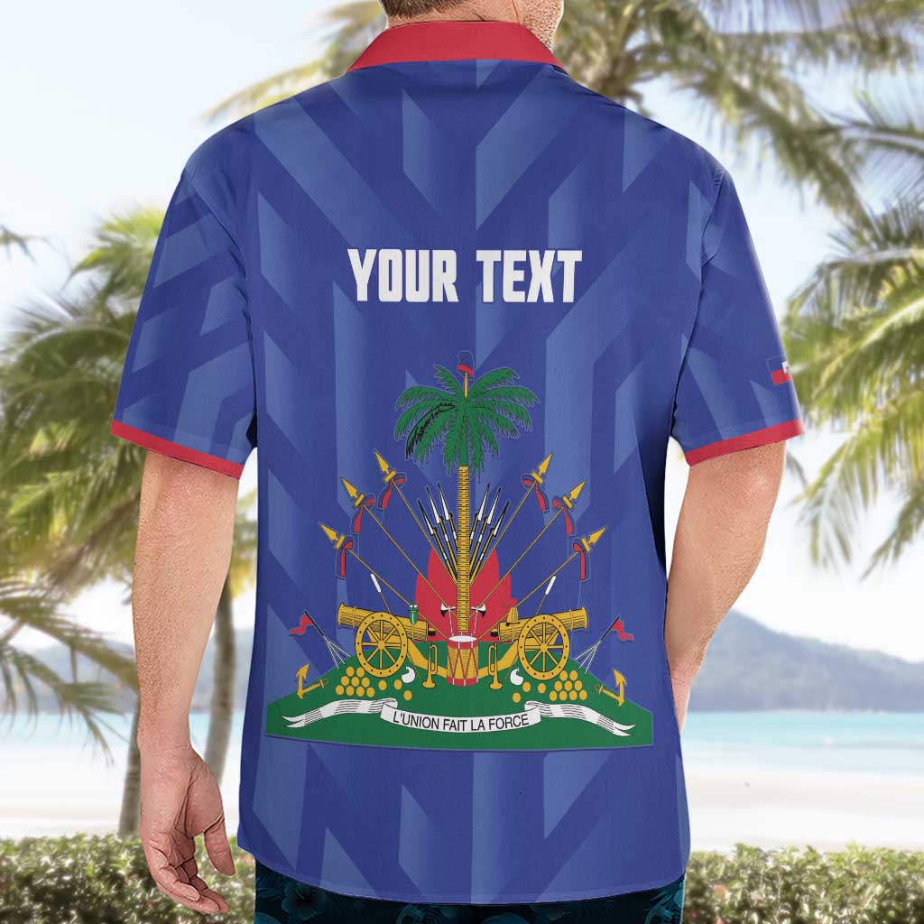 Personalized Haiti Football Hawaiian Shirt Les Grenadiers Made History Once Again Blue Color - Wonder Print Shop