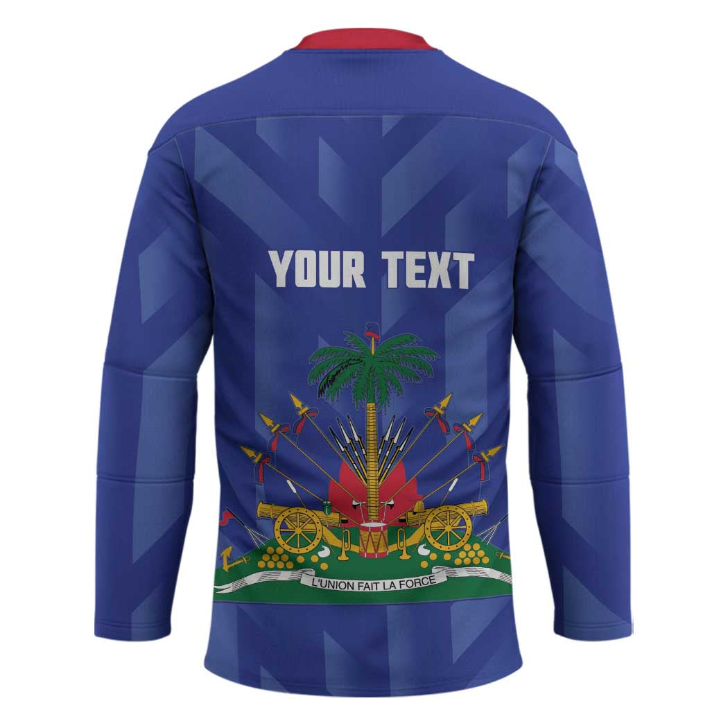 Personalized Haiti Football Hockey Jersey Les Grenadiers Made History Once Again Blue Color - Wonder Print Shop