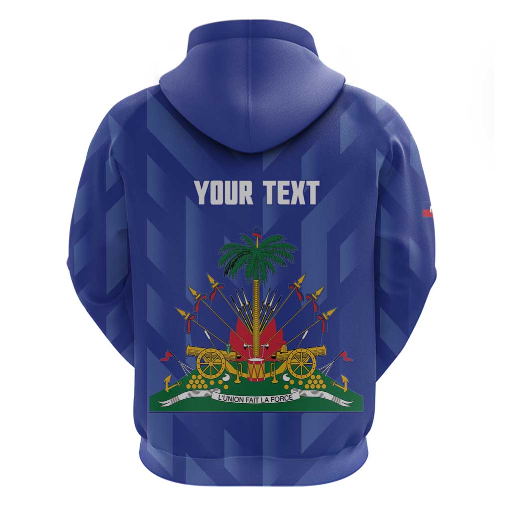 Personalized Haiti Football Hoodie Les Grenadiers Made History Once Again Blue Color - Wonder Print Shop