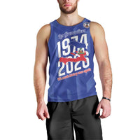 Personalized Haiti Football Men Tank Top Les Grenadiers Made History Once Again Blue Color - Wonder Print Shop