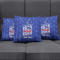 Personalized Haiti Football Pillow Cover Les Grenadiers Made History Once Again Blue Color - Wonder Print Shop