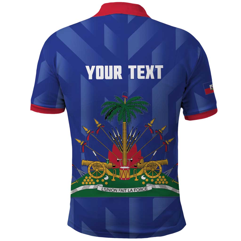Personalized Haiti Football Polo Shirt Les Grenadiers Made History Once Again Blue Color - Wonder Print Shop