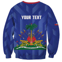 Personalized Haiti Football Sweatshirt Les Grenadiers Made History Once Again Blue Color - Wonder Print Shop