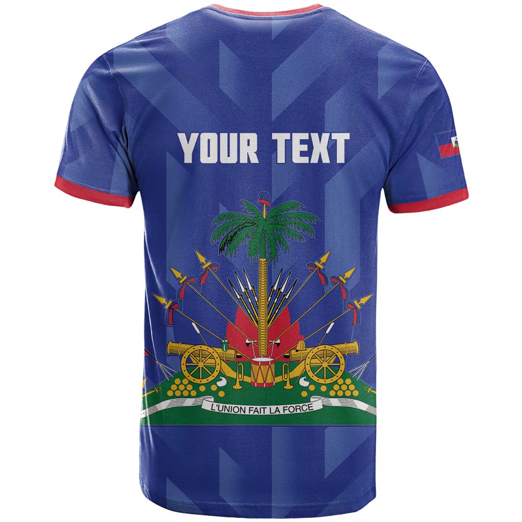 Personalized Haiti Football T Shirt Les Grenadiers Made History Once Again Blue Color - Wonder Print Shop