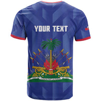 Personalized Haiti Football T Shirt Les Grenadiers Made History Once Again Blue Color - Wonder Print Shop