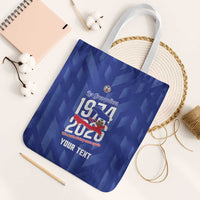 Personalized Haiti Football Tote Bag Les Grenadiers Made History Once Again Blue Color - Wonder Print Shop