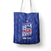 Personalized Haiti Football Tote Bag Les Grenadiers Made History Once Again Blue Color - Wonder Print Shop