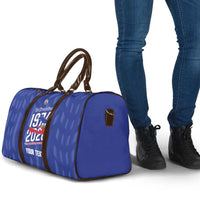 Personalized Haiti Football Travel Bag Les Grenadiers Made History Once Again Blue Color - Wonder Print Shop