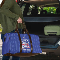 Personalized Haiti Football Travel Bag Les Grenadiers Made History Once Again Blue Color - Wonder Print Shop