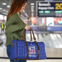 Personalized Haiti Football Travel Bag Les Grenadiers Made History Once Again Blue Color - Wonder Print Shop