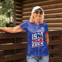 Personalized Haiti Football Women Polo Shirt Les Grenadiers Made History Once Again Blue Color - Wonder Print Shop