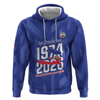 Personalized Haiti Football Zip Hoodie Les Grenadiers Made History Once Again Blue Color - Wonder Print Shop
