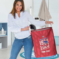 Personalized Haiti Football Laundry Basket Les Grenadiers Made History Once Again Red Color - Wonder Print Shop