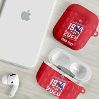 Personalized Haiti Football AirPods Case Les Grenadiers Made History Once Again Red Color - Wonder Print Shop