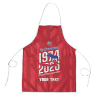 Personalized Haiti Football Apron Les Grenadiers Made History Once Again Red Color - Wonder Print Shop