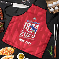 Personalized Haiti Football Apron Les Grenadiers Made History Once Again Red Color - Wonder Print Shop
