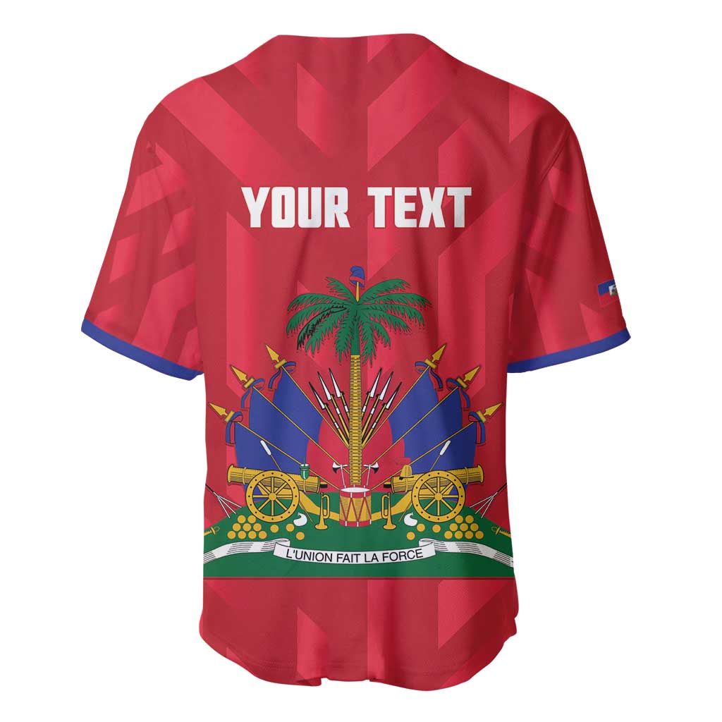 Personalized Haiti Football Baseball Jersey Les Grenadiers Made History Once Again Red Color - Wonder Print Shop