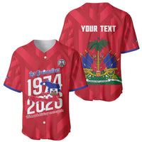 Personalized Haiti Football Baseball Jersey Les Grenadiers Made History Once Again Red Color - Wonder Print Shop