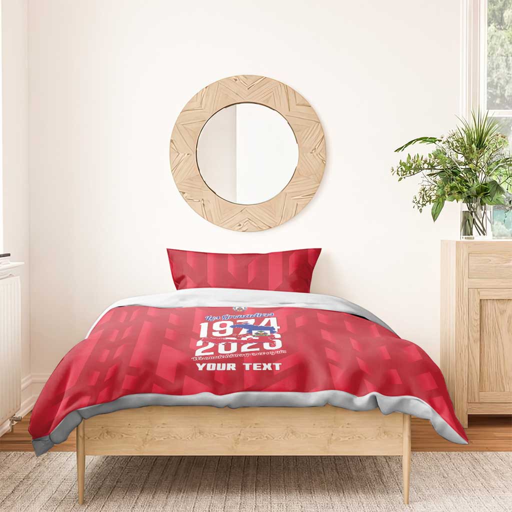 Personalized Haiti Football Bedding Set Les Grenadiers Made History Once Again Red Color - Wonder Print Shop