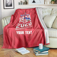 Personalized Haiti Football Blanket Les Grenadiers Made History Once Again Red Color - Wonder Print Shop