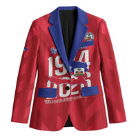 Personalized Haiti Football Blazer Les Grenadiers Made History Once Again Red Color - Wonder Print Shop
