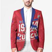 Personalized Haiti Football Blazer Les Grenadiers Made History Once Again Red Color - Wonder Print Shop
