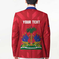 Personalized Haiti Football Blazer Les Grenadiers Made History Once Again Red Color - Wonder Print Shop