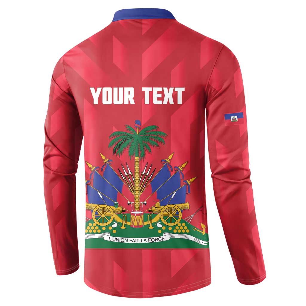 Personalized Haiti Football Button Sweatshirt Les Grenadiers Made History Once Again Red Color - Wonder Print Shop