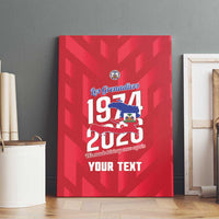 Personalized Haiti Football Canvas Wall Art Les Grenadiers Made History Once Again Red Color - Wonder Print Shop