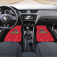 Personalized Haiti Football Car Mats Les Grenadiers Made History Once Again Red Color - Wonder Print Shop
