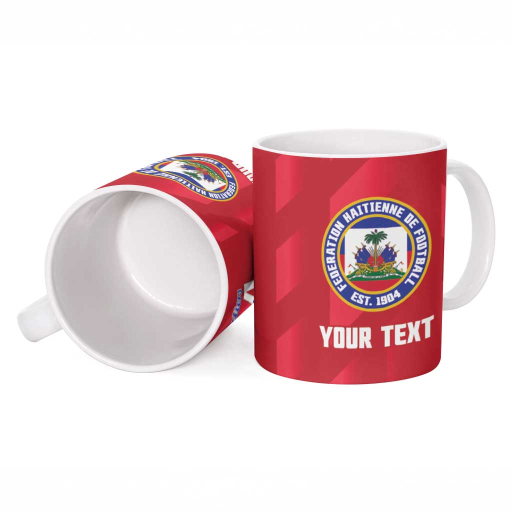 Personalized Haiti Football Ceramic Mug Les Grenadiers Made History Once Again Red Color - Wonder Print Shop