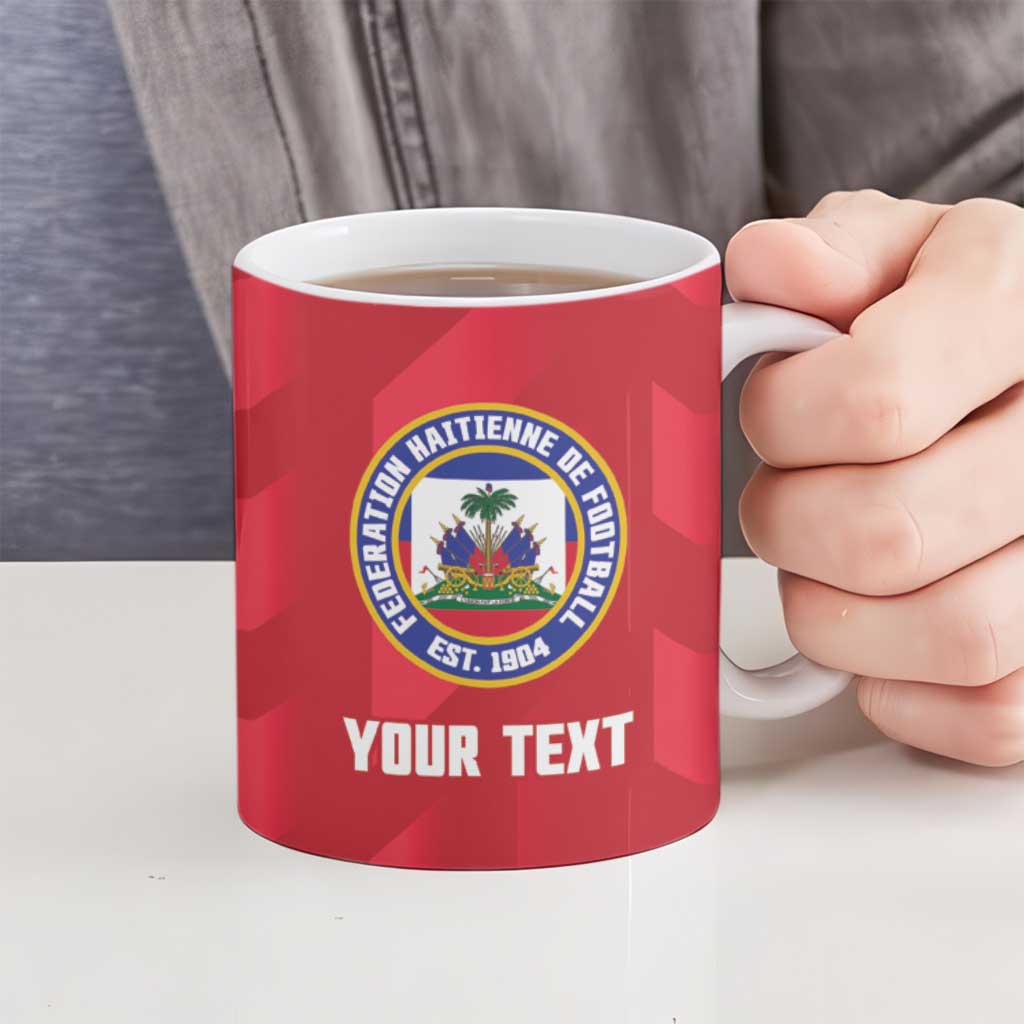 Personalized Haiti Football Ceramic Mug Les Grenadiers Made History Once Again Red Color - Wonder Print Shop