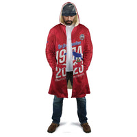 Personalized Haiti Football Cloak Les Grenadiers Made History Once Again Red Color - Wonder Print Shop