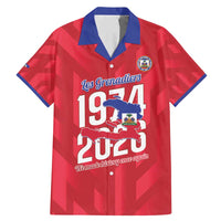 Personalized Haiti Football Family Matching Mermaid Dress and Hawaiian Shirt Les Grenadiers Made History Once Again Red Color - Wonder Print Shop