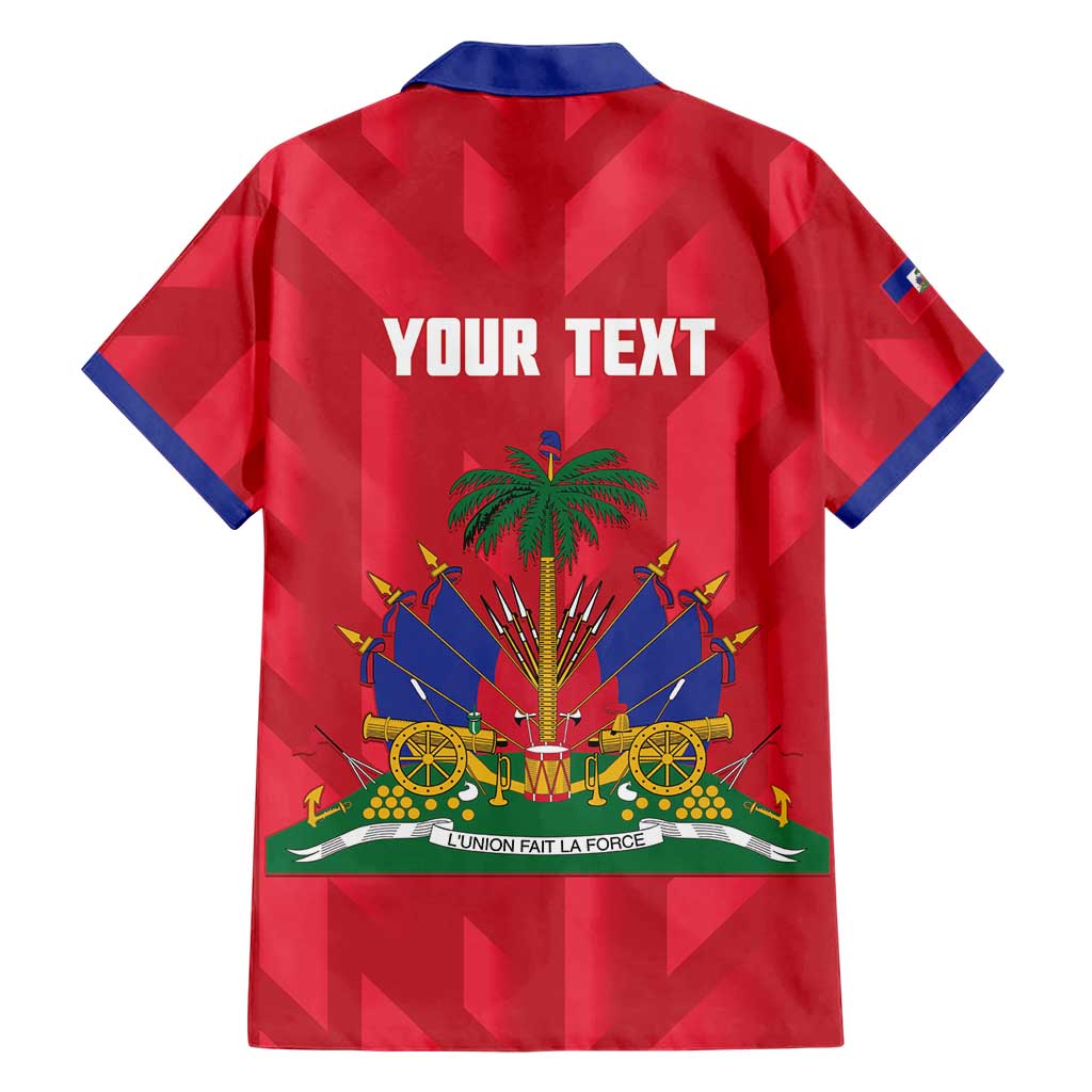 Personalized Haiti Football Family Matching Off Shoulder Short Dress and Hawaiian Shirt Les Grenadiers Made History Once Again Red Color - Wonder Print Shop