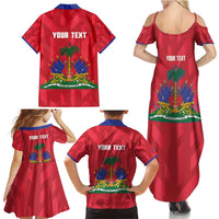 Personalized Haiti Football Family Matching Summer Maxi Dress and Hawaiian Shirt Les Grenadiers Made History Once Again Red Color - Wonder Print Shop