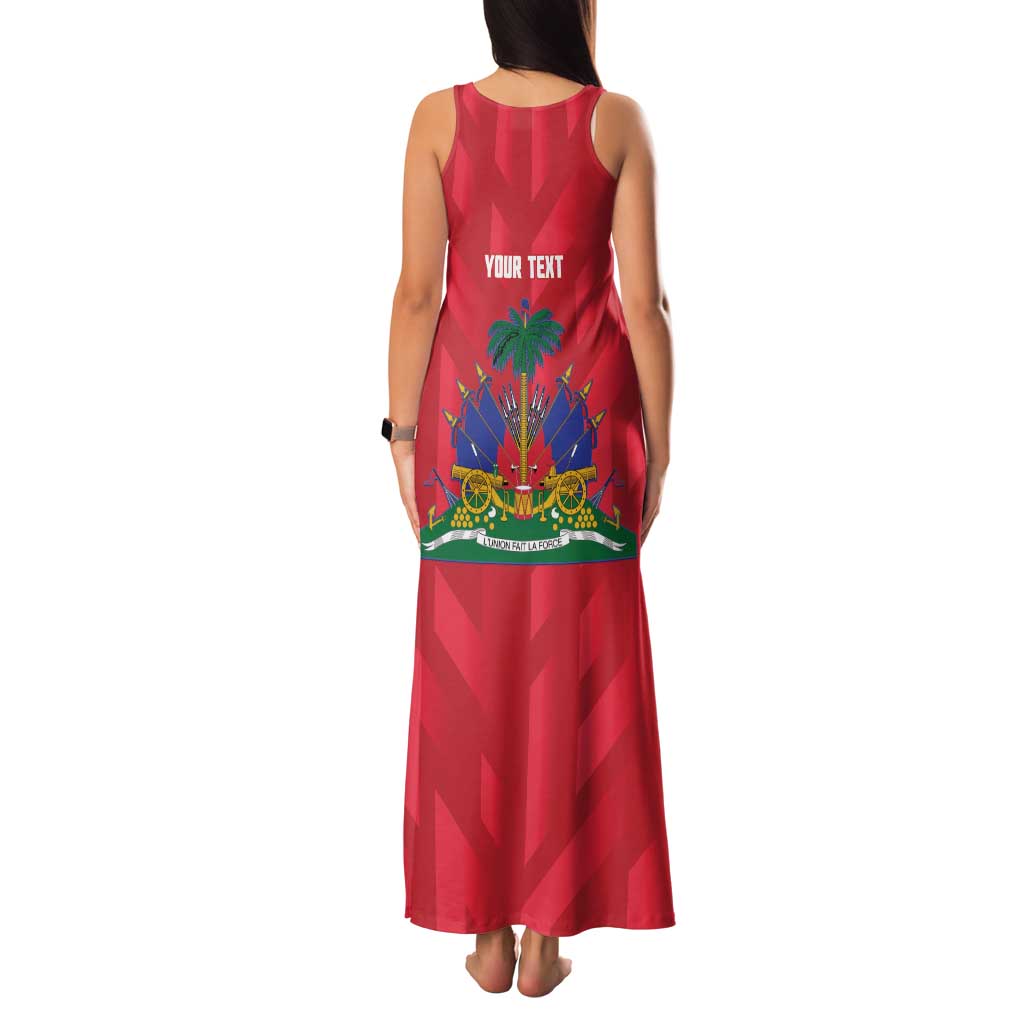 Personalized Haiti Football Family Matching Tank Maxi Dress and Hawaiian Shirt Les Grenadiers Made History Once Again Red Color - Wonder Print Shop