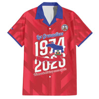 Personalized Haiti Football Hawaiian Shirt Les Grenadiers Made History Once Again Red Color - Wonder Print Shop