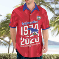 Personalized Haiti Football Hawaiian Shirt Les Grenadiers Made History Once Again Red Color - Wonder Print Shop