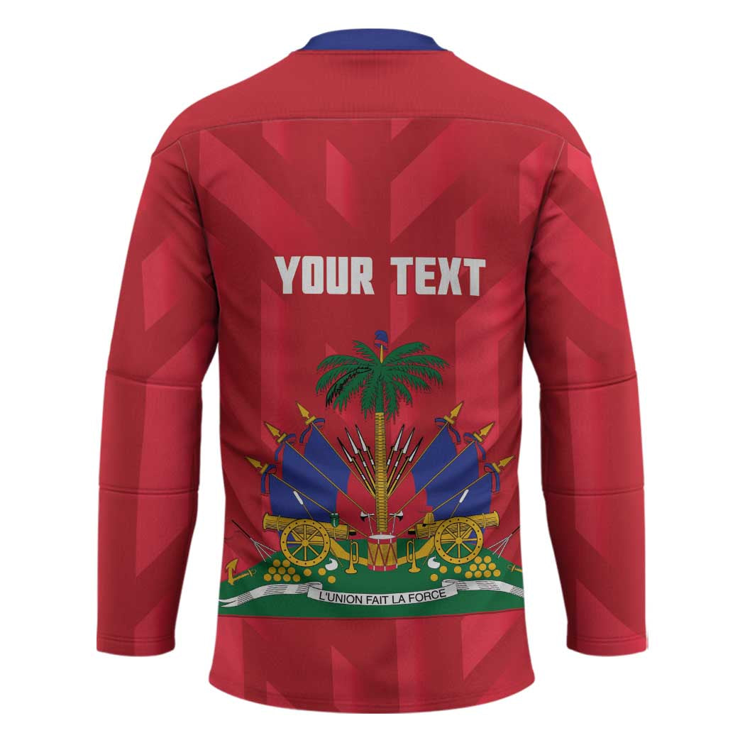 Personalized Haiti Football Hockey Jersey Les Grenadiers Made History Once Again Red Color - Wonder Print Shop