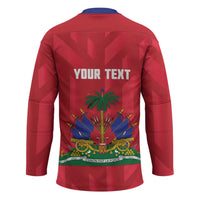 Personalized Haiti Football Hockey Jersey Les Grenadiers Made History Once Again Red Color - Wonder Print Shop
