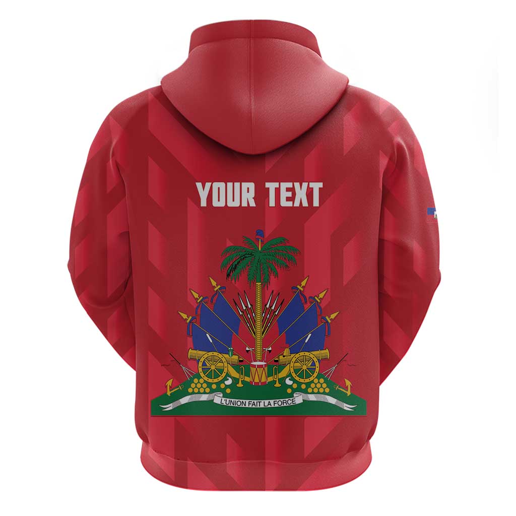 Personalized Haiti Football Hoodie Les Grenadiers Made History Once Again Red Color - Wonder Print Shop