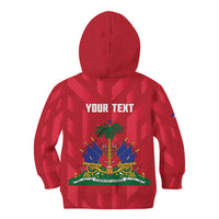 Personalized Haiti Football Kid Hoodie Les Grenadiers Made History Once Again Red Color - Wonder Print Shop